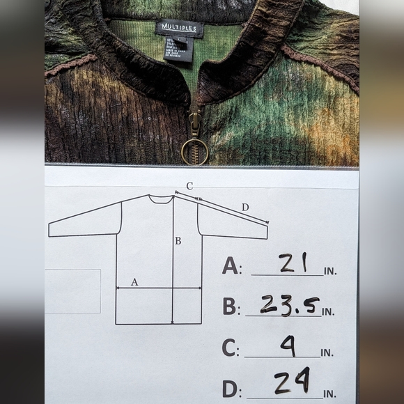 Large Multiples zip-up jacket , Large - Picture 6 of 6